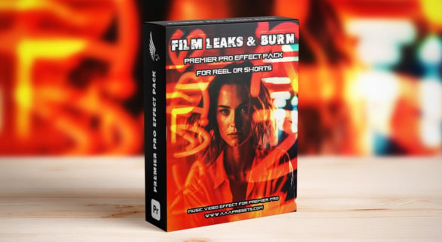 Videohive 54871401 Film Leaks and Burn Transitions for Reels