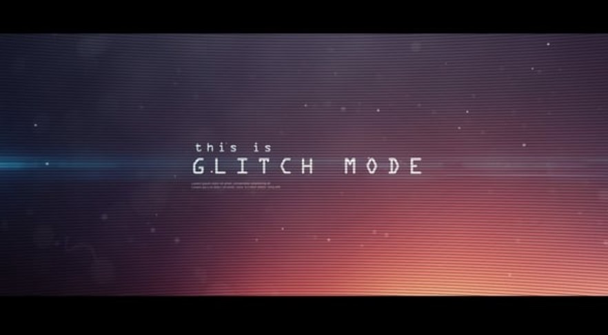 Videohive 54871151 Glitch Mode