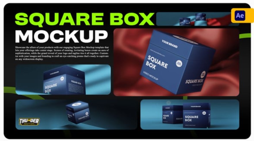 Videohive 54850746 Square Box Mockup