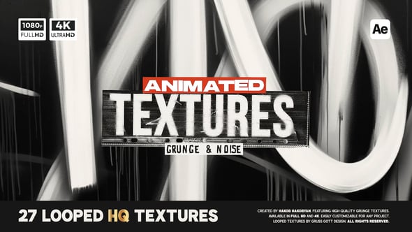 Videohive 54661451 Animated Grunge & Noise Textures