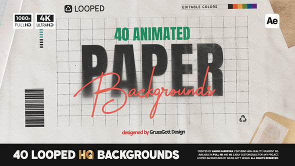 Videohive 54745334 Paper Backgrounds