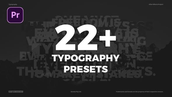 Videohive 50328847 Typography Presets