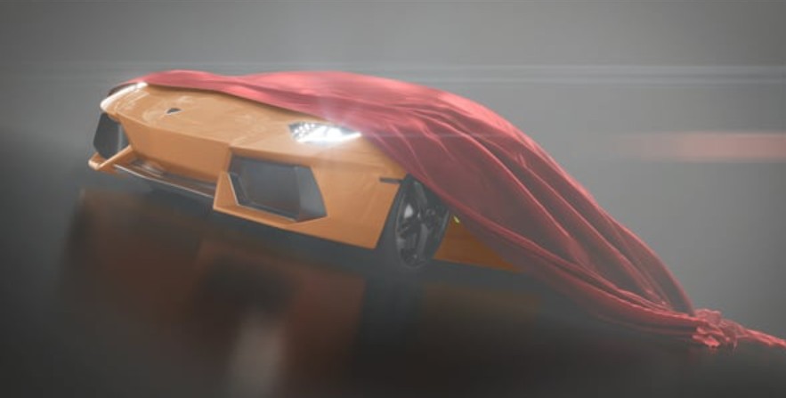 Videohive 23097114 Cloth Covered Sports Car Presentation