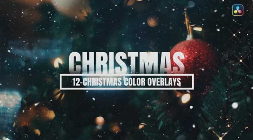 Videohive 55251654 Christmas Color LUTs and Overlays for DaVinci Resolve | GFXHive