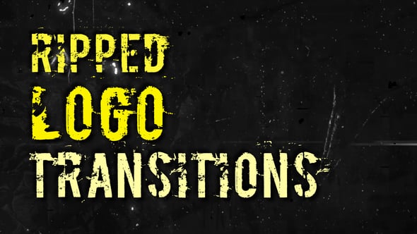 Videohive 55229310 Ripped Logo Transitions