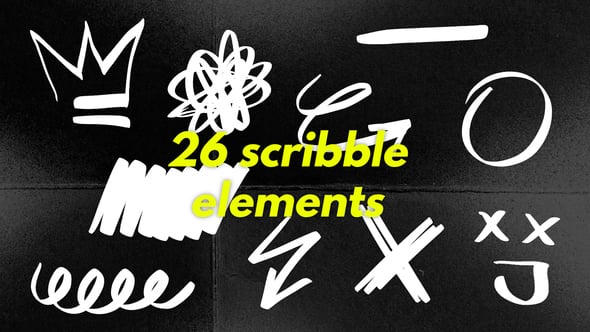 Videohive 55234125 Scribble Elements