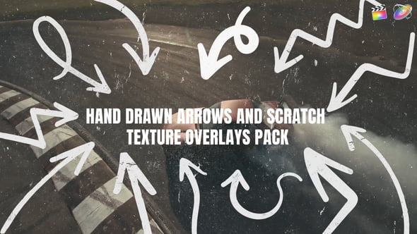 Videohive 55184946 Hand Drawn Arrows and Scratch Overlays Pack | FCPX