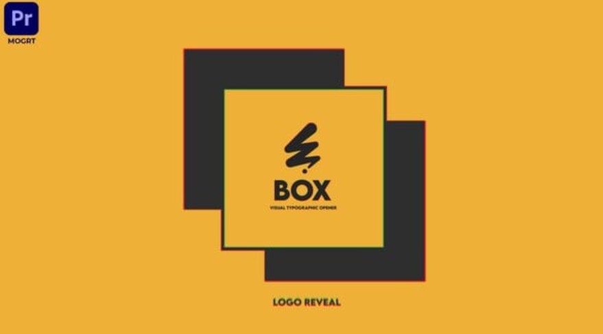 Videohive 55343819 Yellow Box Logo for After Effects