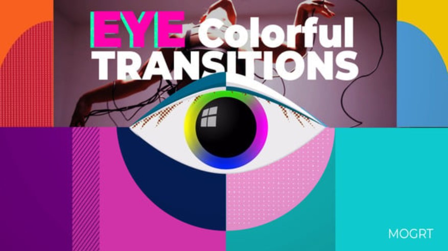 Videohive 55373833 Eye Colorful Transitions for Premiere Pro