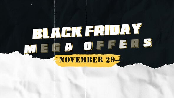 Videohive 55231944 Torn Paper Black Friday