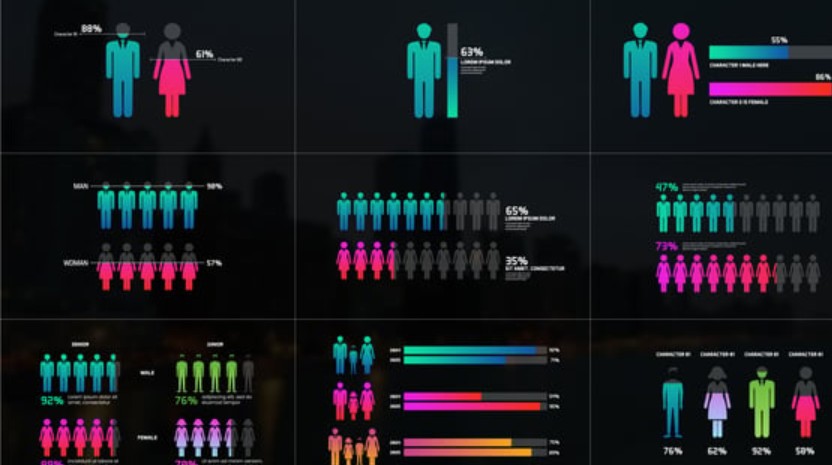 Videohive 55383887 People Chart Infographics