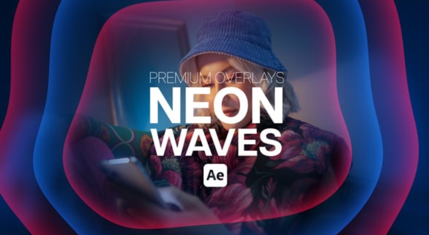 Videohive 55362355 Premium Overlays Neon Waves