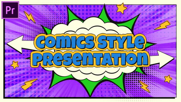 Videohive 55373556 Comics Intro Presentation MOGRT for Premiere Pro