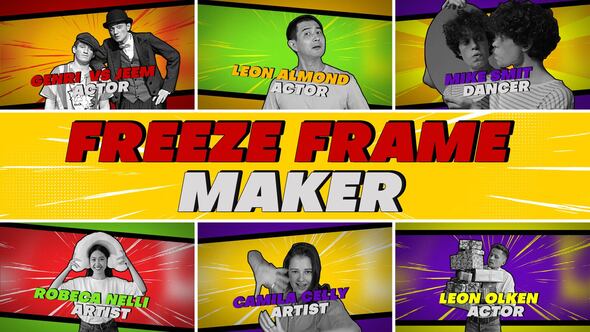 Videohive 55285988 Comic Style Freeze Frame