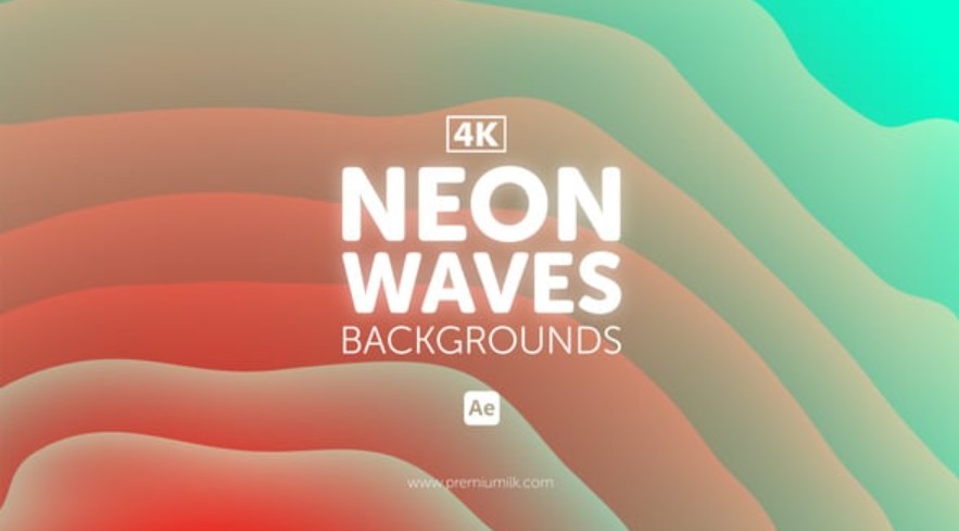 Videohive 55391898 Neon Waves Backgrounds