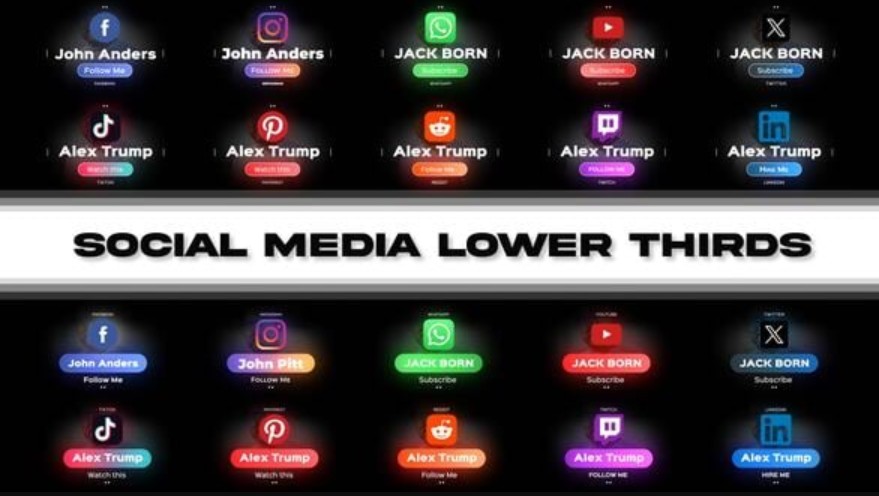 Videohive 55360118 Social Media Lower Thirds