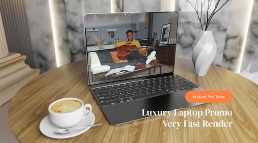 Videohive 55395833 Luxury Laptop Mockup Promo