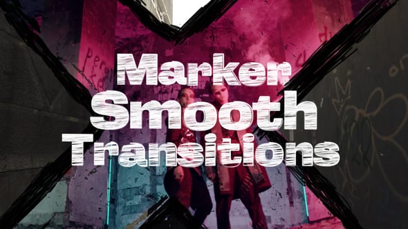 Videohive 55394720 Marker Smooth Transitions