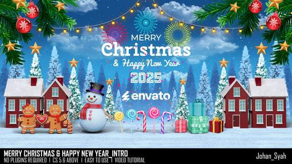 Videohive 55331774 Merry Christmas & Happy New Year_Intro