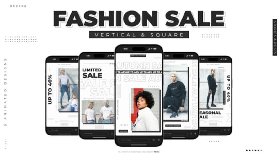 Videohive 55461664 Stories & Posts: Fashion Sale