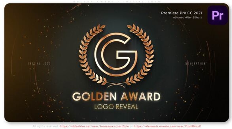 Videohive 55505954 Golden Award – Create Stunning Logo Animations