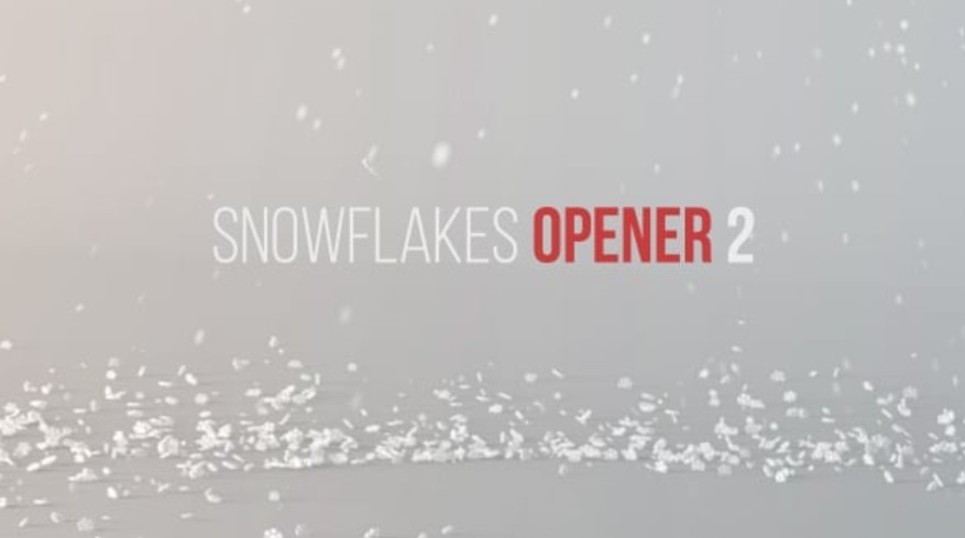 Videohive 19119865 Snowflakes Opener 2