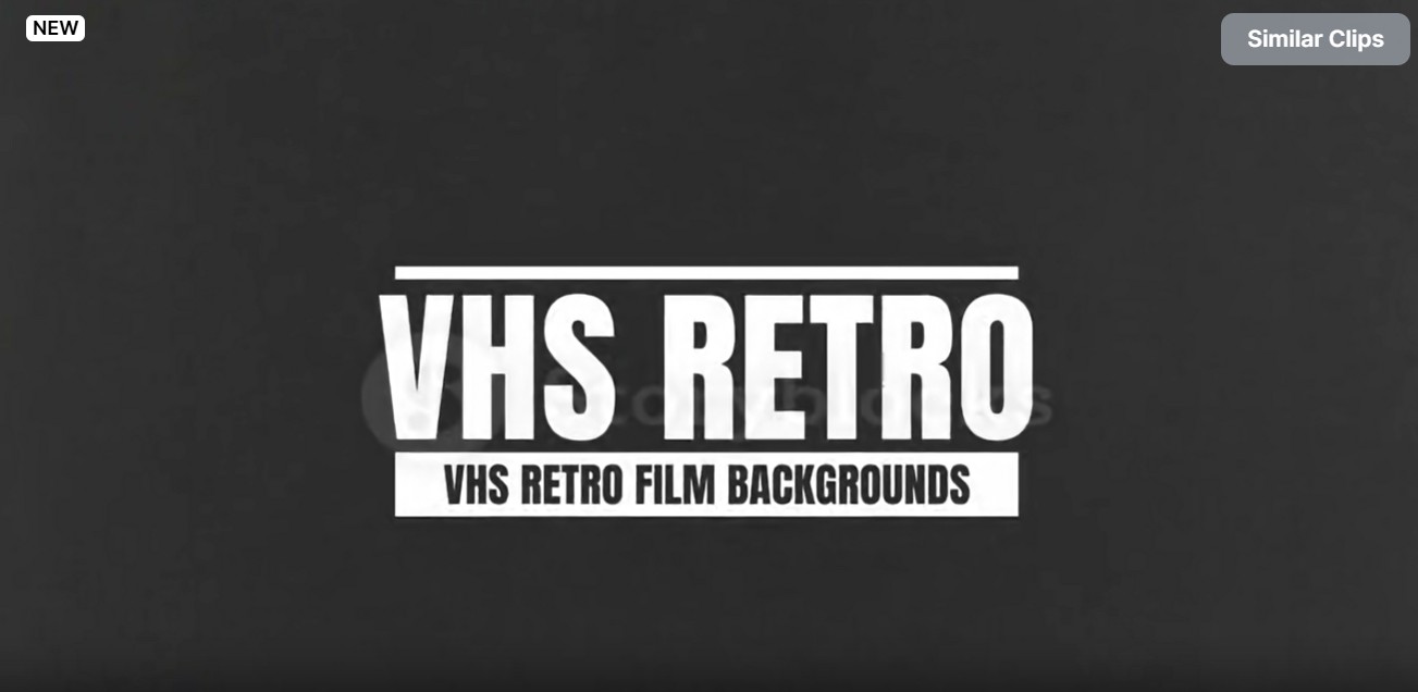 VHS Retro Film Backgrounds for DaVinci Resolve