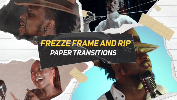 Download: Videohive 55355530 Freeze Frame and Rip Paper Transition MOGRT Pack [2024]