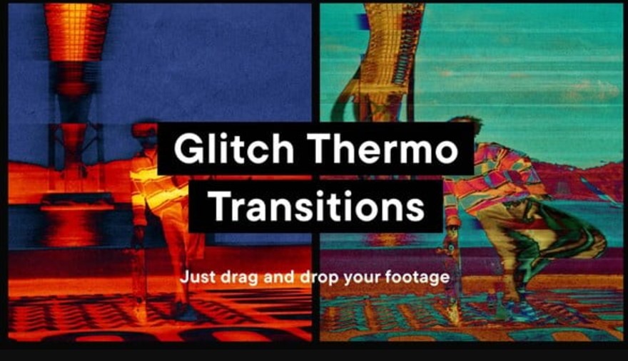 Videohive 55547016 Glitch Thermo Transitions for GFXHive