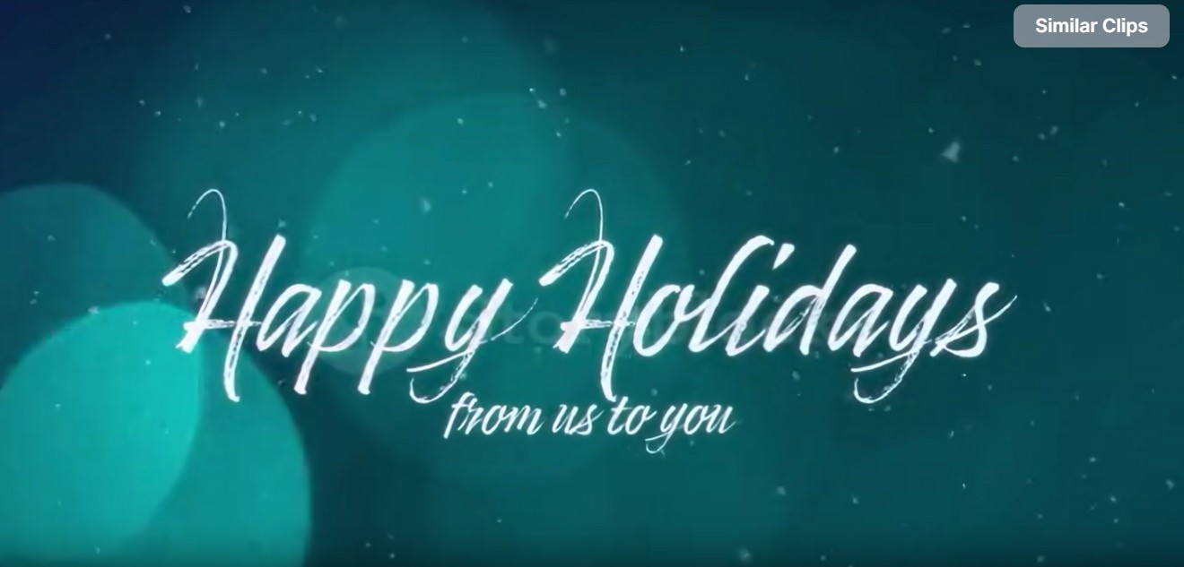 "Snowing Happy Holidays Title" for GFXHive