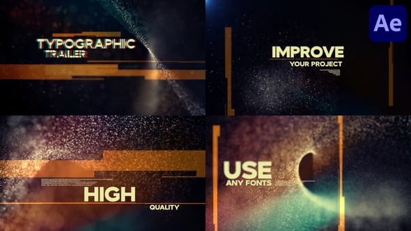 Videohive 55406711 Typographic Trailer for After Effects