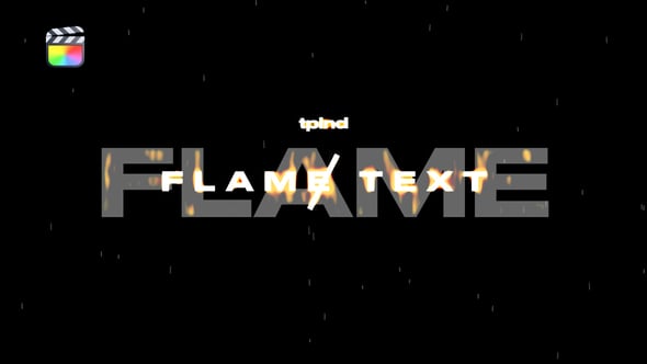 Videohive 55417857 Flame Text Animations