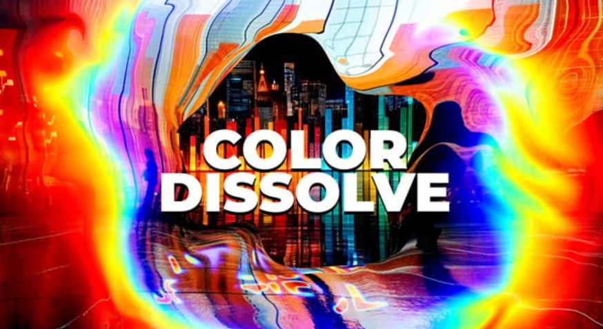 Videohive 55608999 Color Dissolve VHS Glitch Slideshow Opener