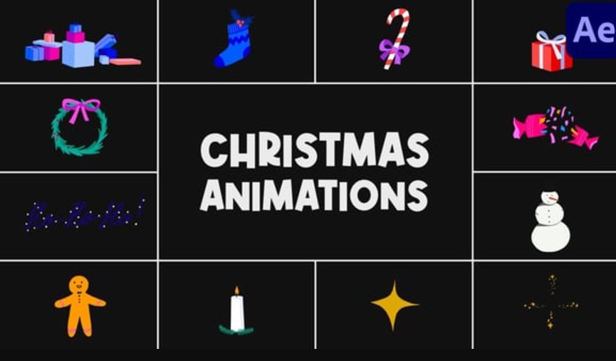 Videohive 55592116 Christmas Animations for After Effects