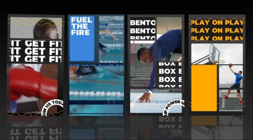 Videohive 55521348 Bento Box Sports Reel