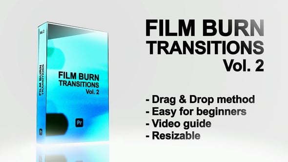 Videohive 55519152 Film Burn Transitions & FX Pack for Premiere Pro. Vol. 2