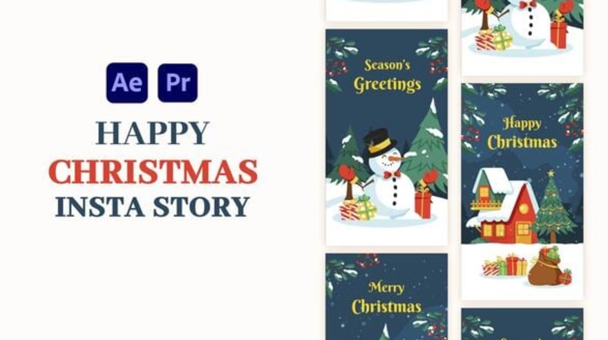 Videohive 55654655 Merry Christmas Instagram Story