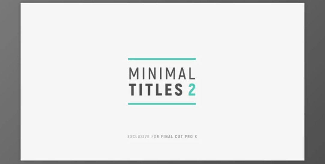 LenoFX - Minimal Titles 2 for Final Cut Pro | GFXHive