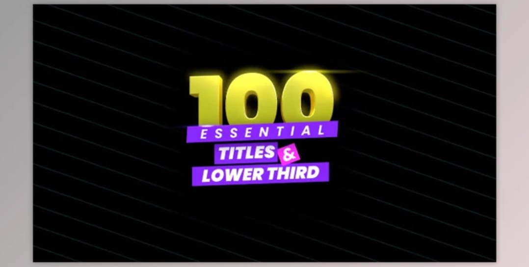 LenoFX - 100 Essential Titles & Lower Thirds | GFXHive