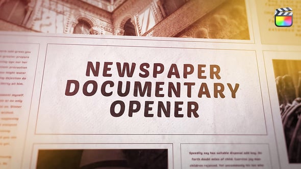 Videohive 55537438 Newspaper History Slideshow