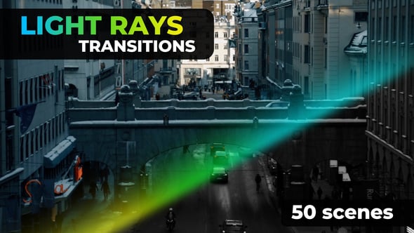 Videohive 55577241 Light Rays Transitions