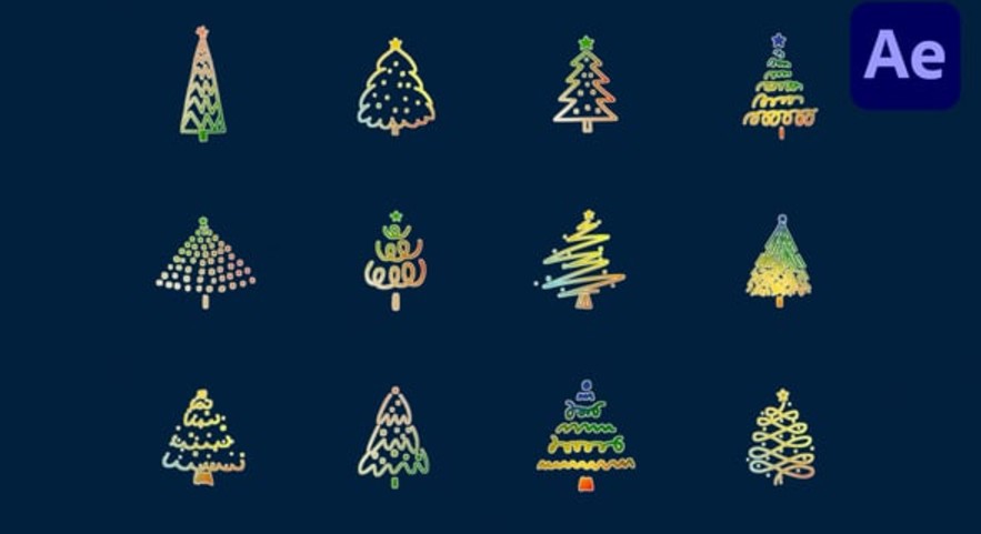 Videohive 55665967 Hand Drawn Christmas Tree | AE