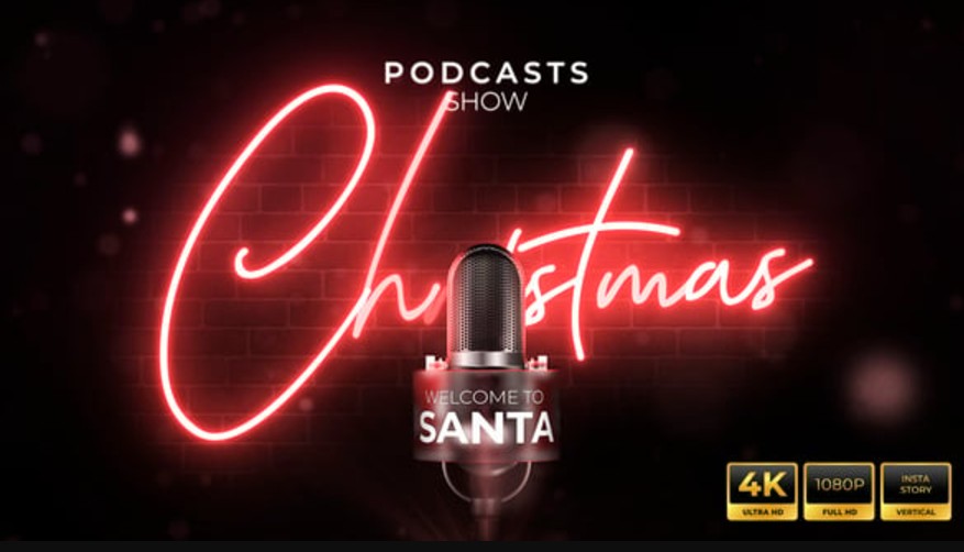 Videohive 55647467 Christmas Podcast Show Opener | GFXHive