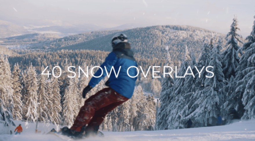 Videohive 55662352 40 Snow Overlays | GFXHive