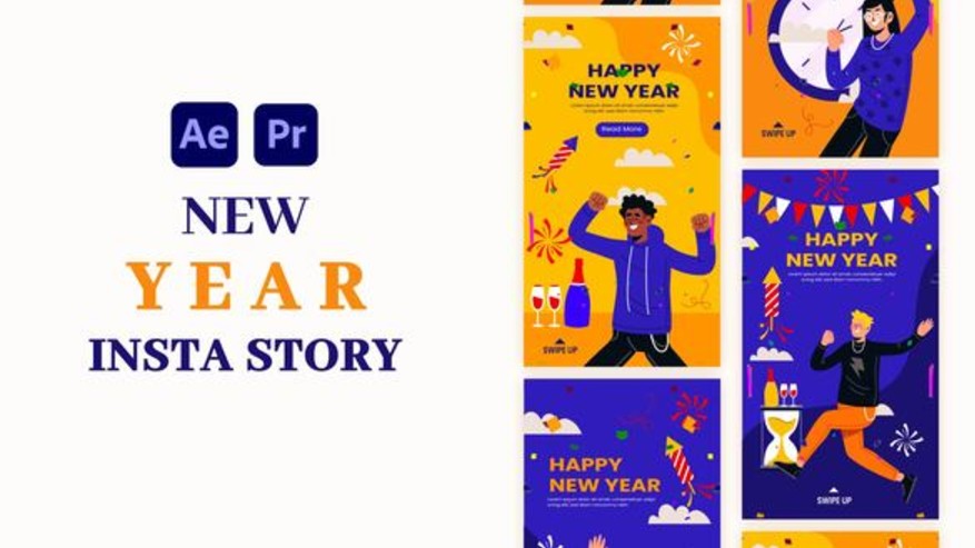 Videohive 55692923 New Year Instagram Story