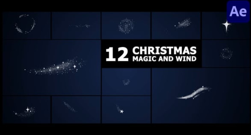 Videohive 55691379 Christmas Magic Stars