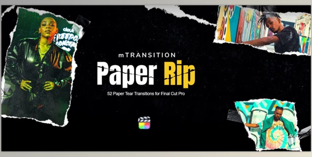 MotionVFX - mTransition Paper Rip