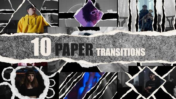 Videohive 55698187 Paper Transitions V5