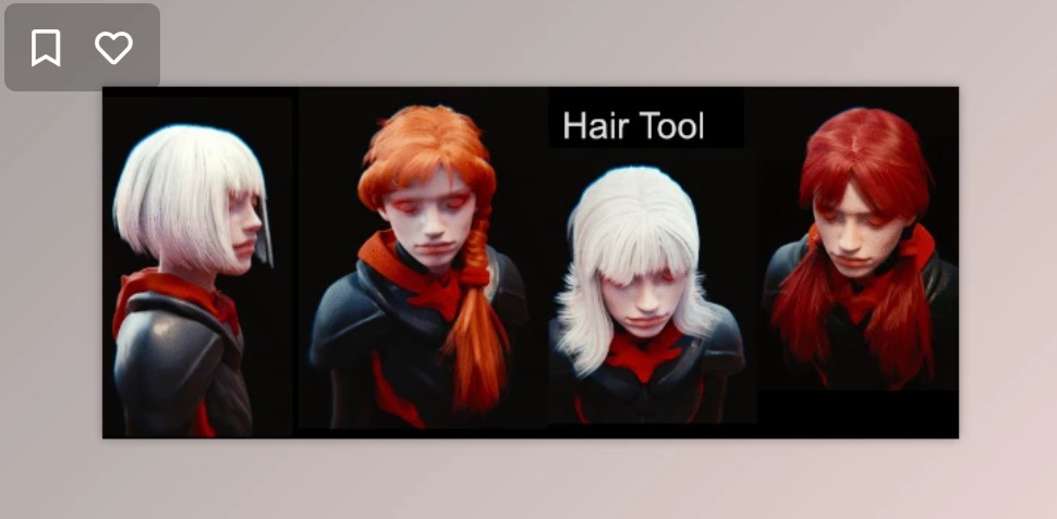 Gumroad Hair Tool for Blender v3.6 + Library