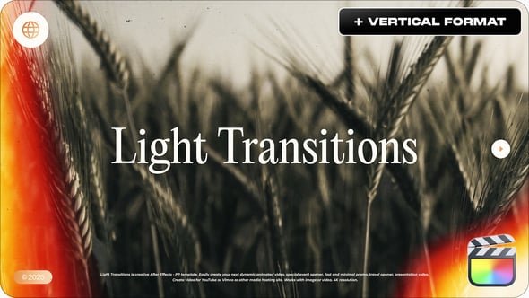 Videohive 55695528 Light Transitions For FCPX